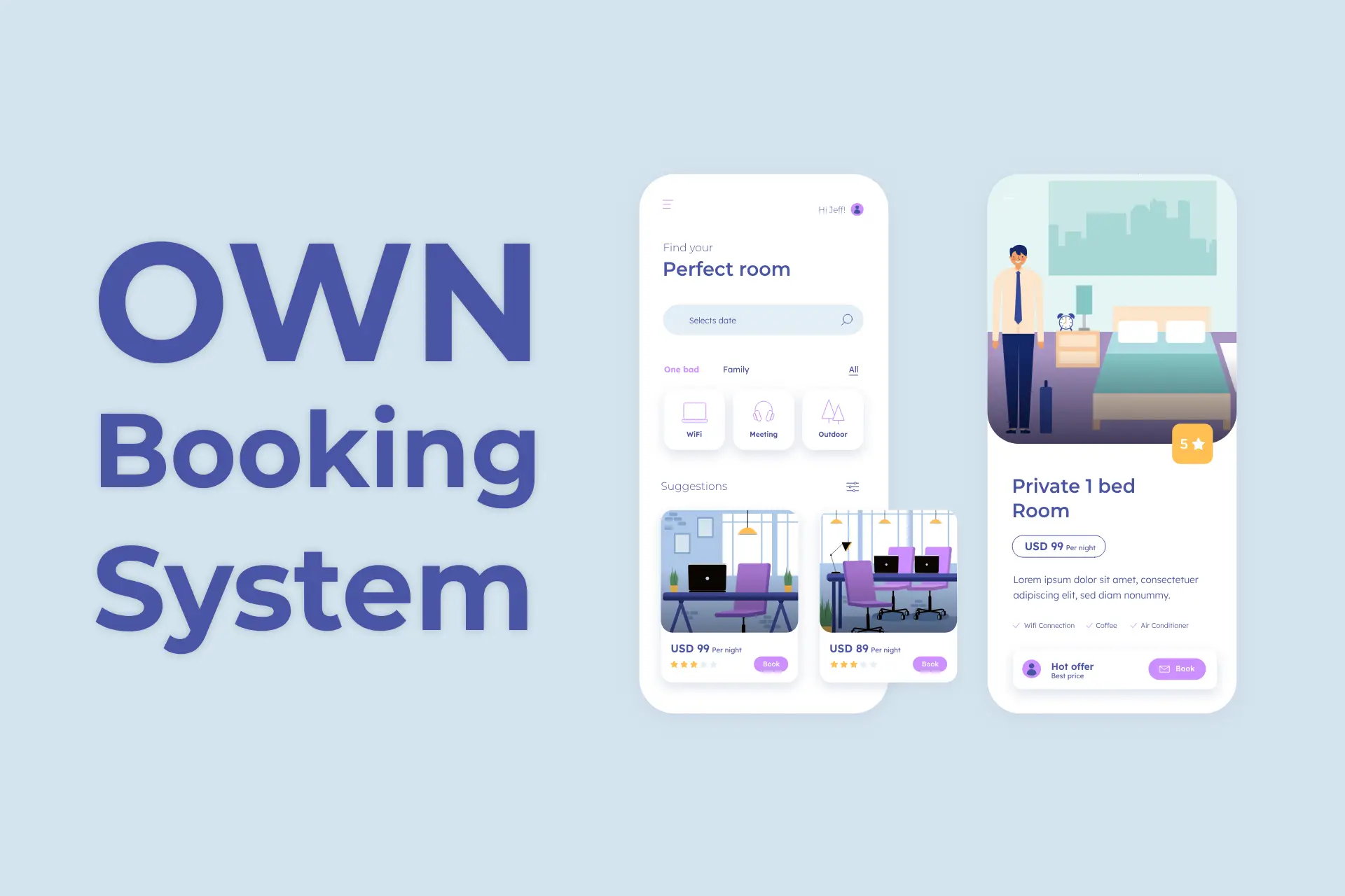 Own booking system cover